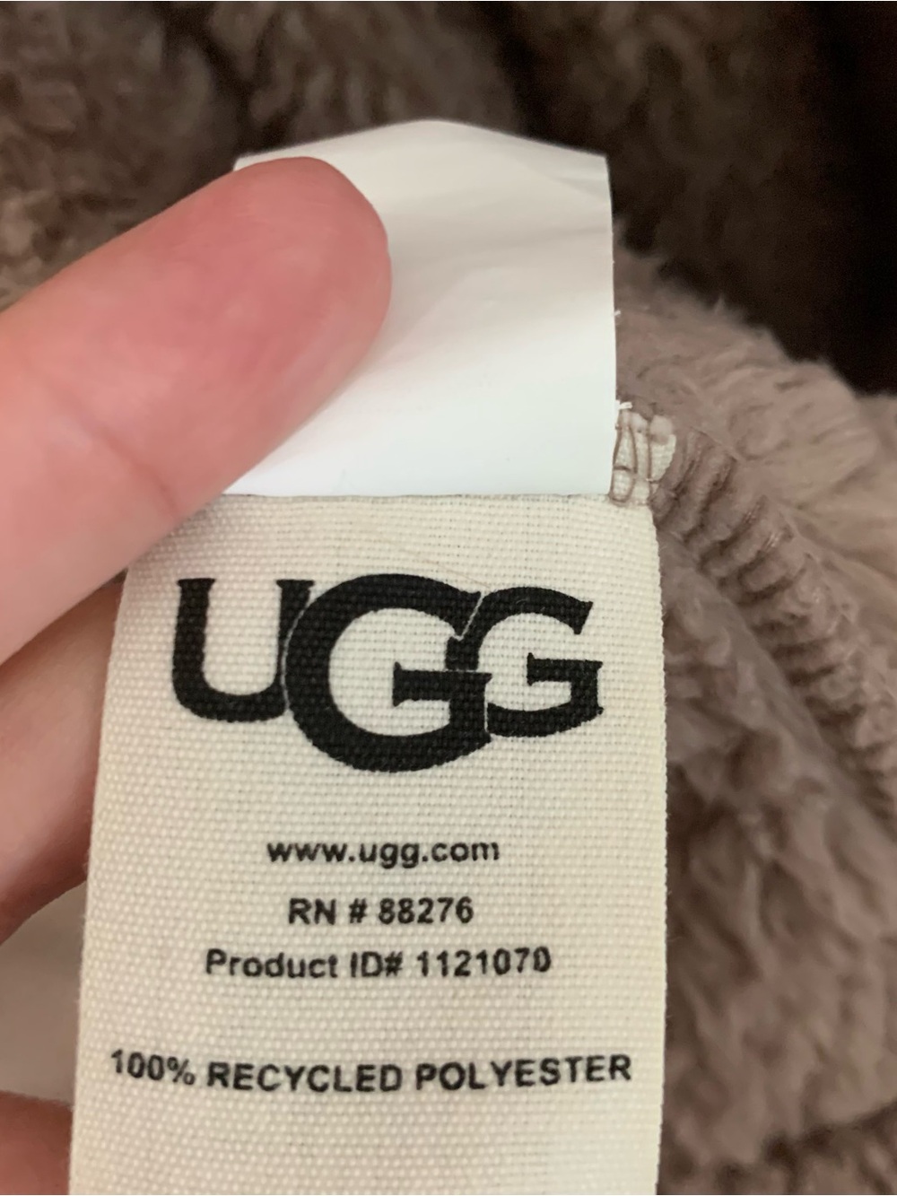 UGG Mens brown Beckett belted hooded robe M/L - Picture 9 of 11